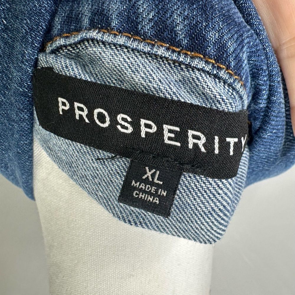 Prosperity Distressed Blue Denim Jacket Size XL - Picture 8 of 10